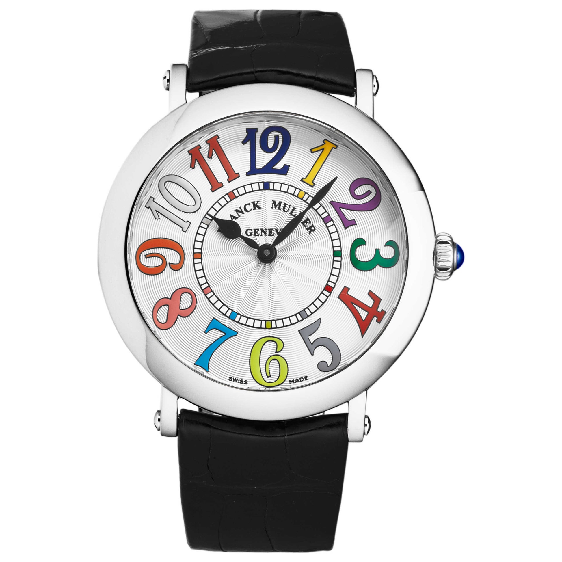 Front view of Franck Muller Round Women's Quartz Watch 8038QZCOLVACSIL