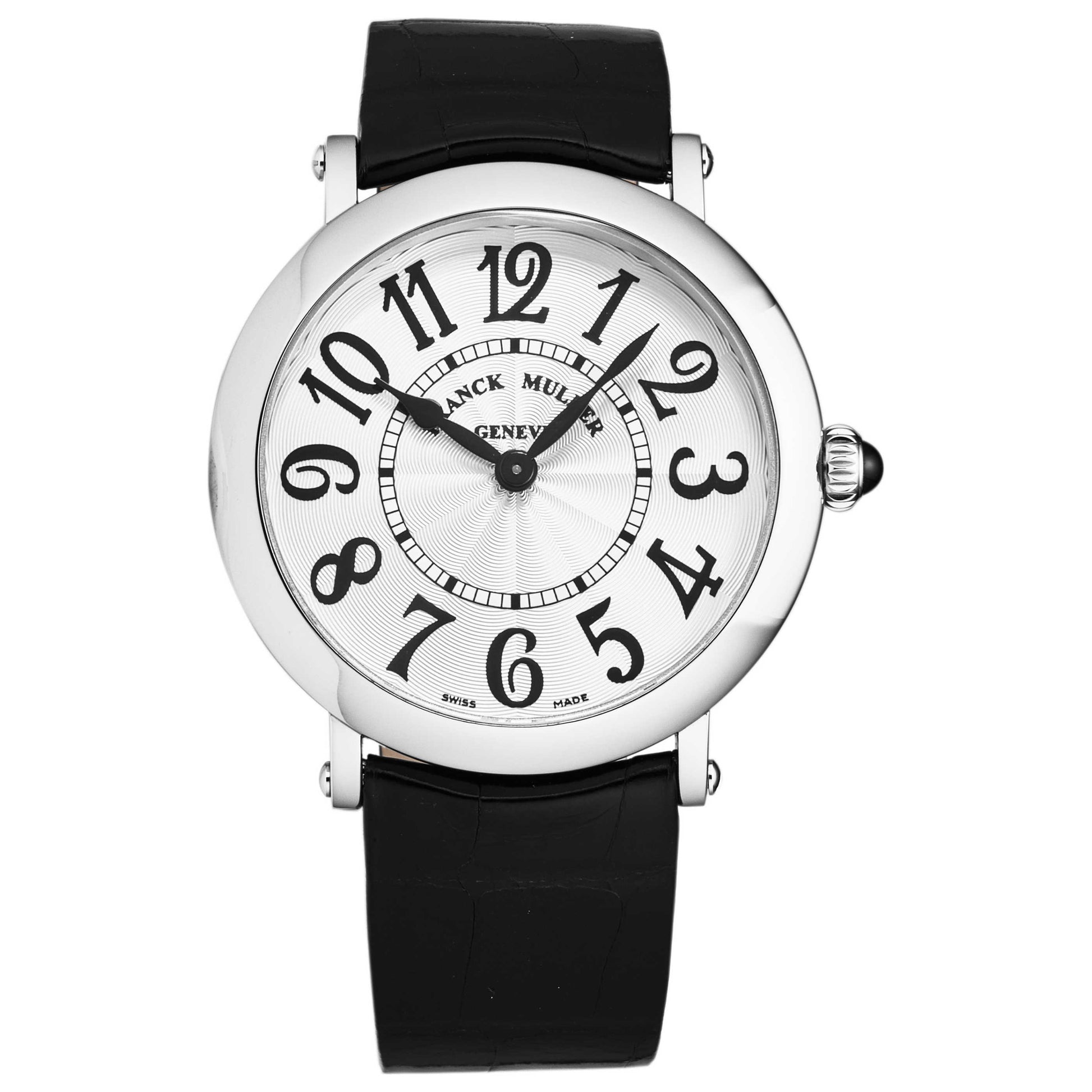 Front view of Franck Muller Round Men's Quartz Watch 8041QZVAVSIL