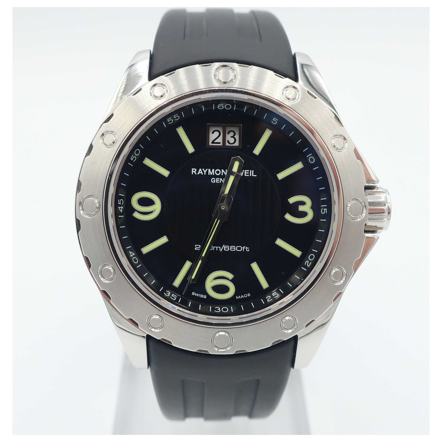 Front view of Raymond Weil RW Sport Men's Swiss Quartz (Battery-Powered) Watch 8100-SR1-05207-PO