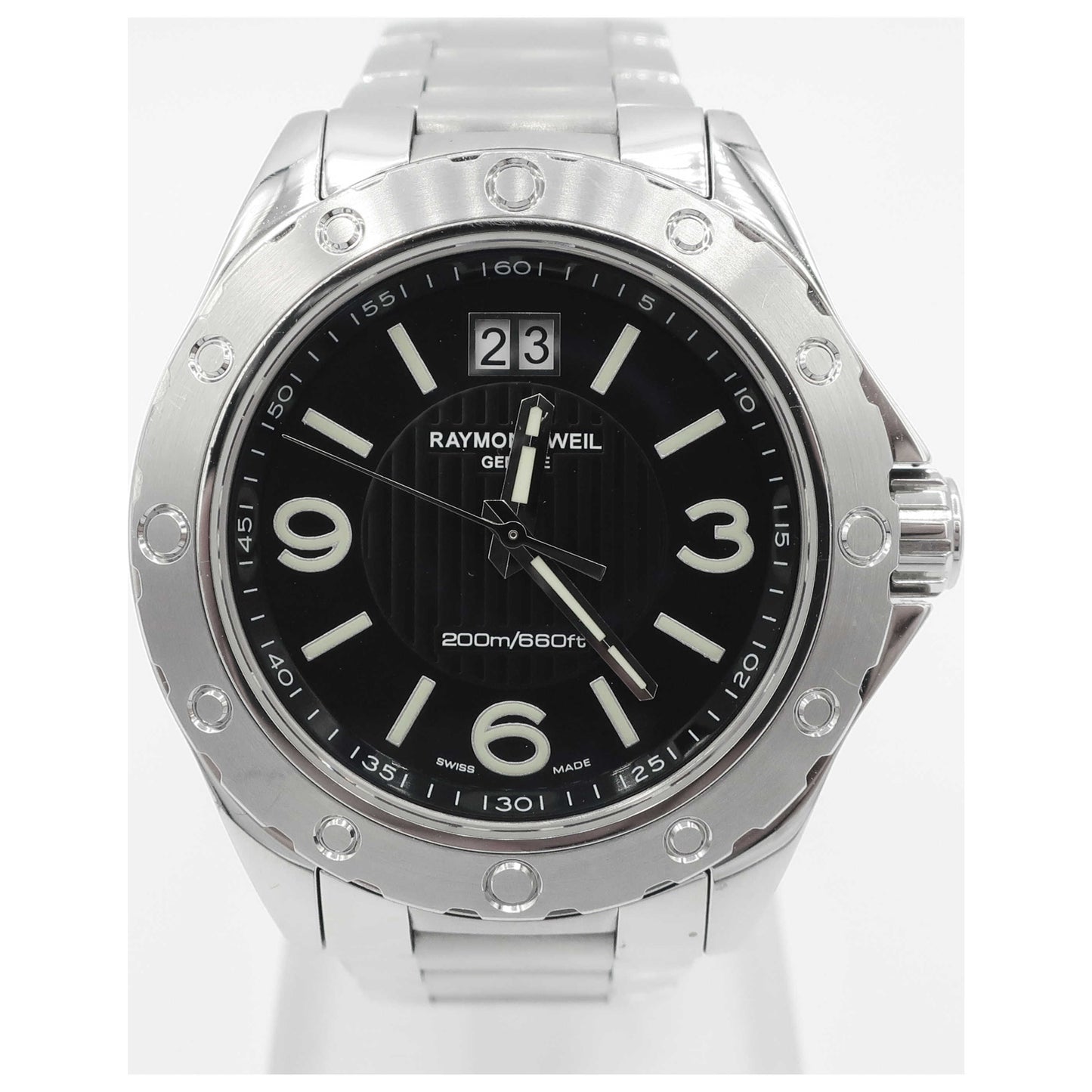 Front view of Raymond Weil RW Sport Men's Swiss Quartz (Battery-Powered) Watch 8100-ST-05207-PO2