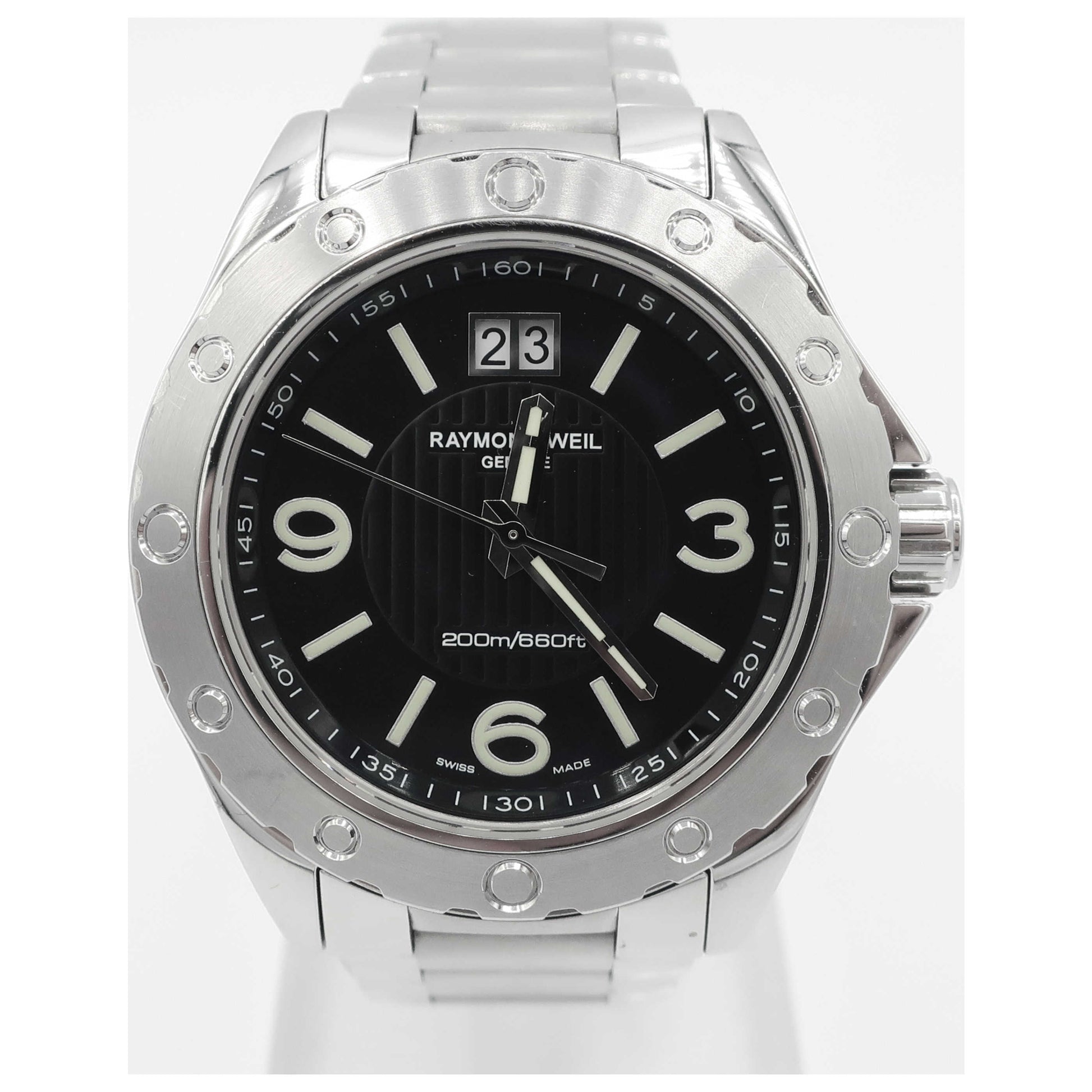 Front view of Raymond Weil RW Sport Men's Swiss Quartz (Battery-Powered) Watch 8100-ST-05207-PO2
