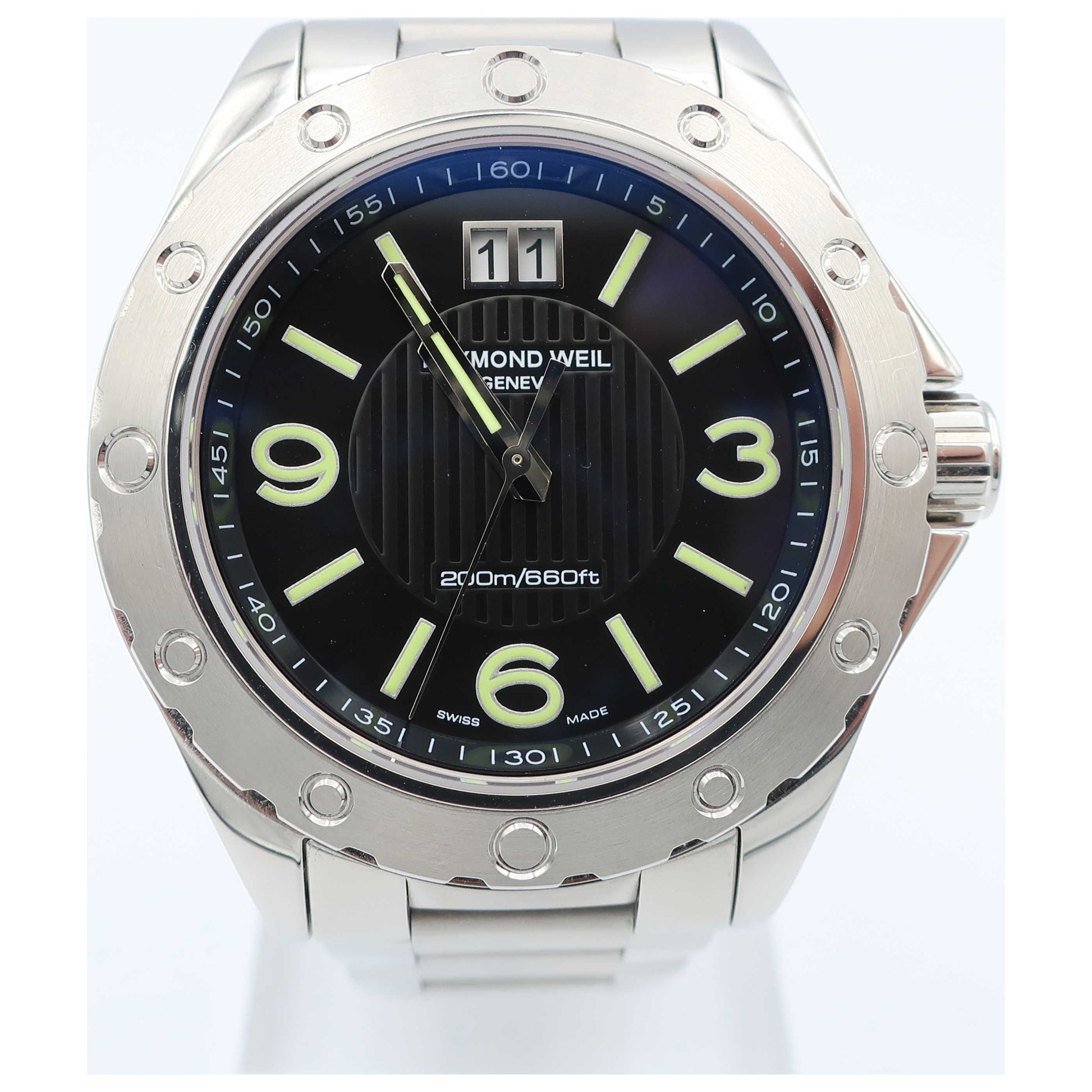 Front view of Raymond Weil RW Sport Men's Swiss Quartz (Battery-Powered) Watch 8100-ST-05207-PO