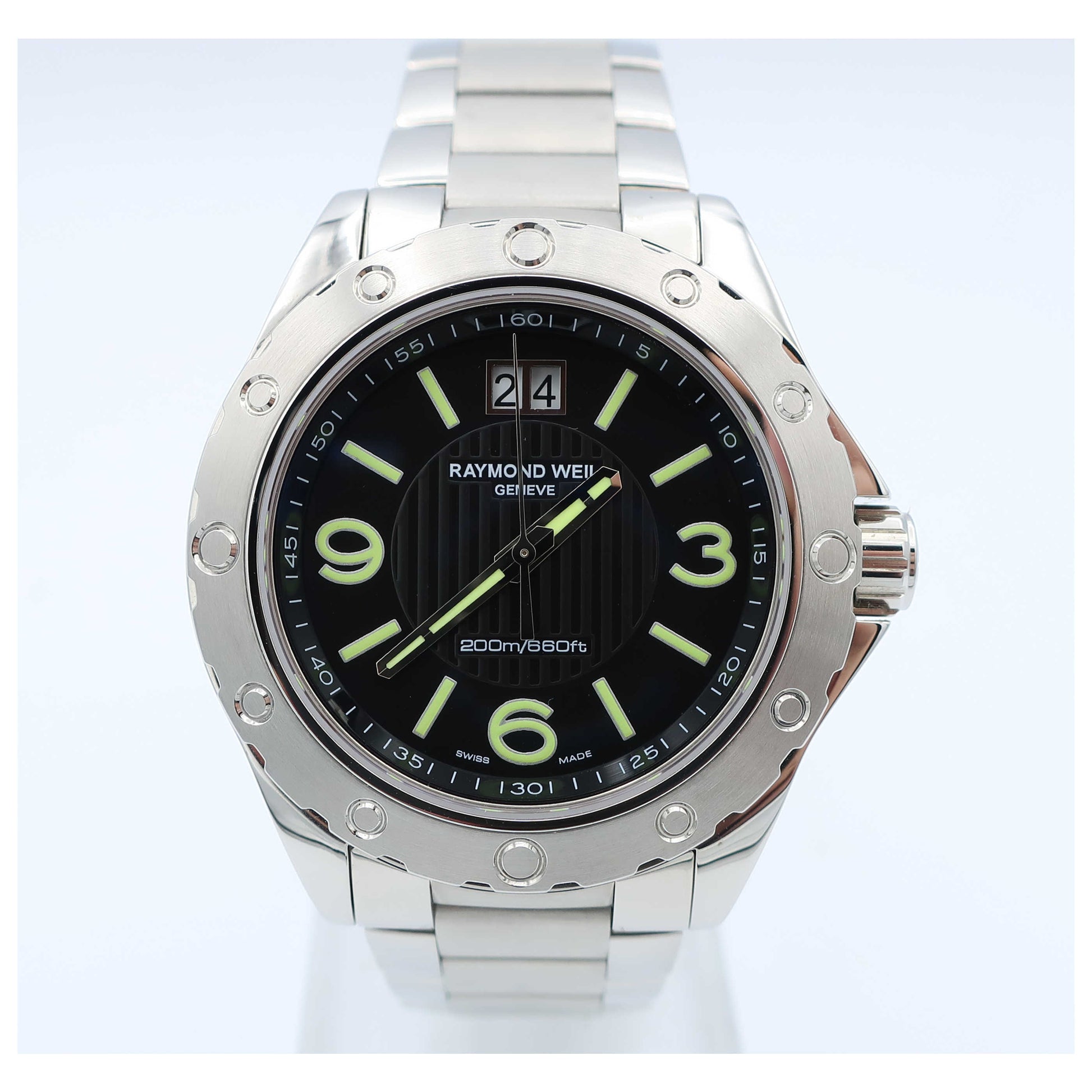 Front view of Raymond Weil RW Sport Men's Swiss Quartz (Battery-Powered) Watch 8100-ST-05207-SDV