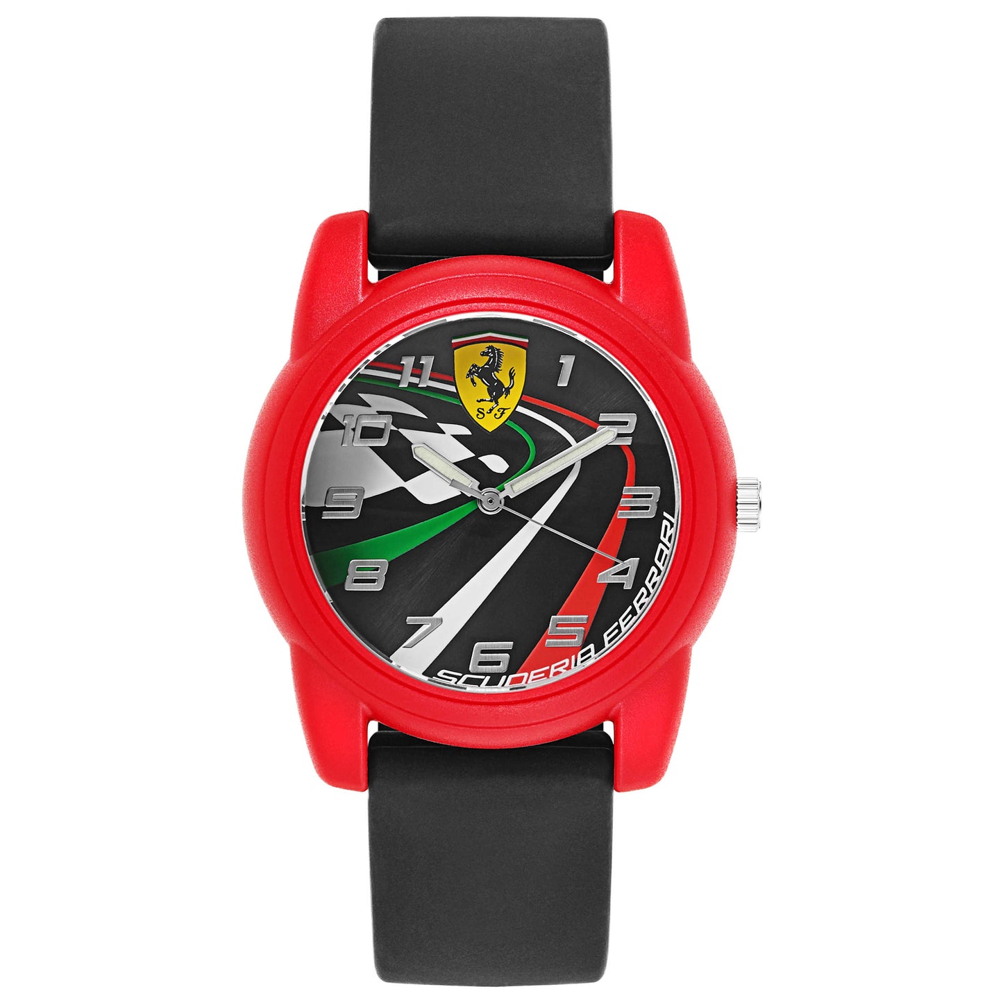 Front view of Ferrari Young Collection Men's Japanese Quartz (Battery-Powered) Watch 810009
