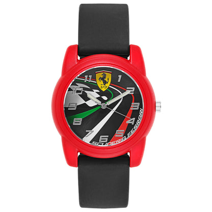 Front view of Ferrari Young Collection Men's Japanese Quartz (Battery-Powered) Watch 810009