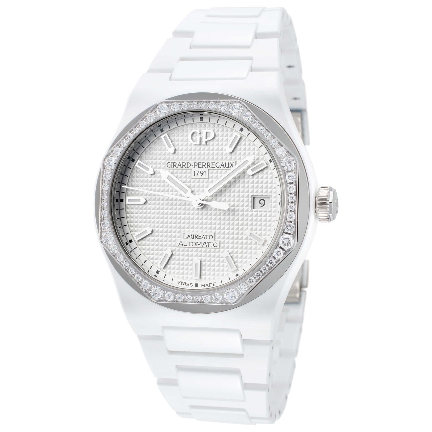 Front view of Girard-Perregaux Laureato Women's Automatic Watch 81005D82A732-32A