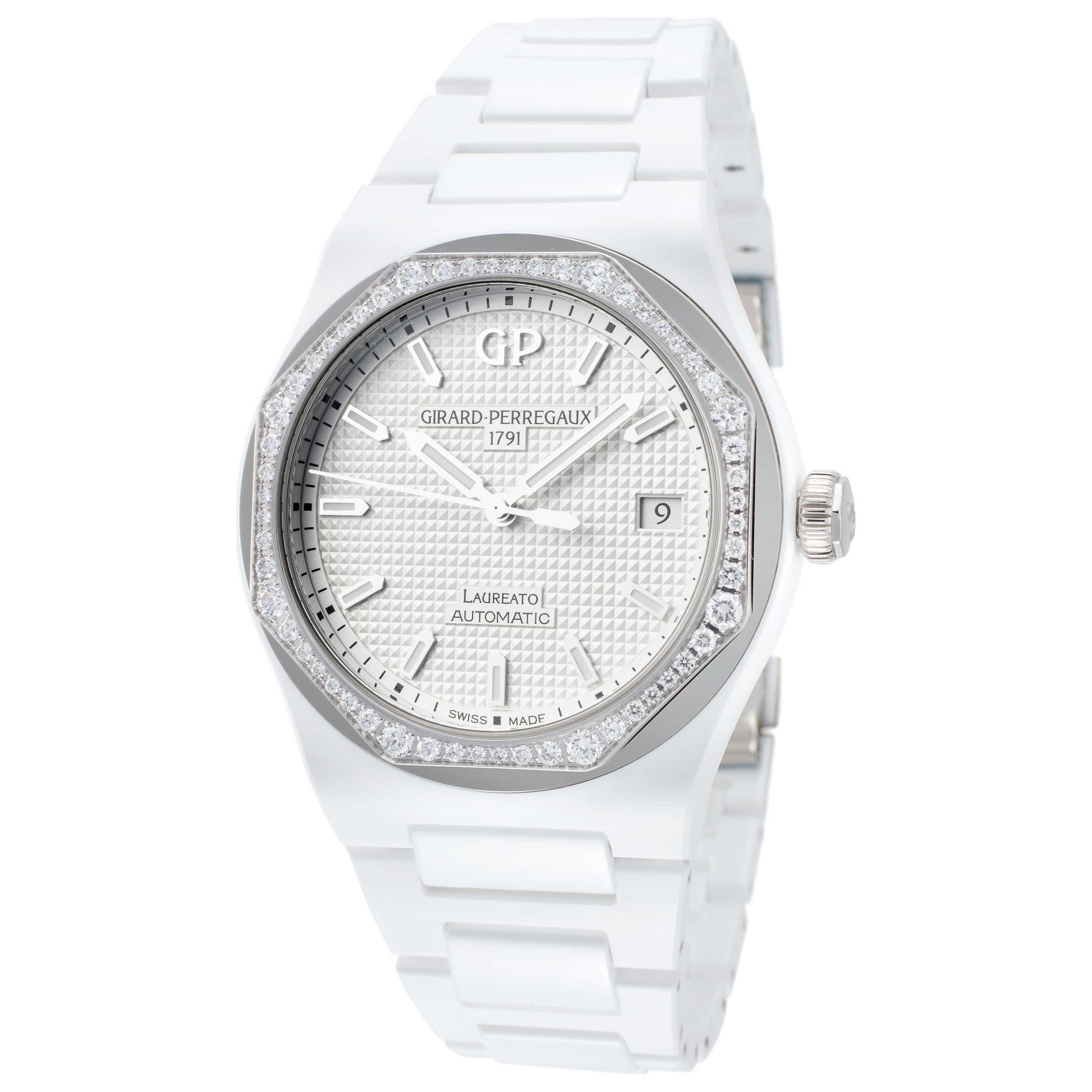 Front view of Girard-Perregaux Laureato Women's Automatic Watch 81005D82A732-32A