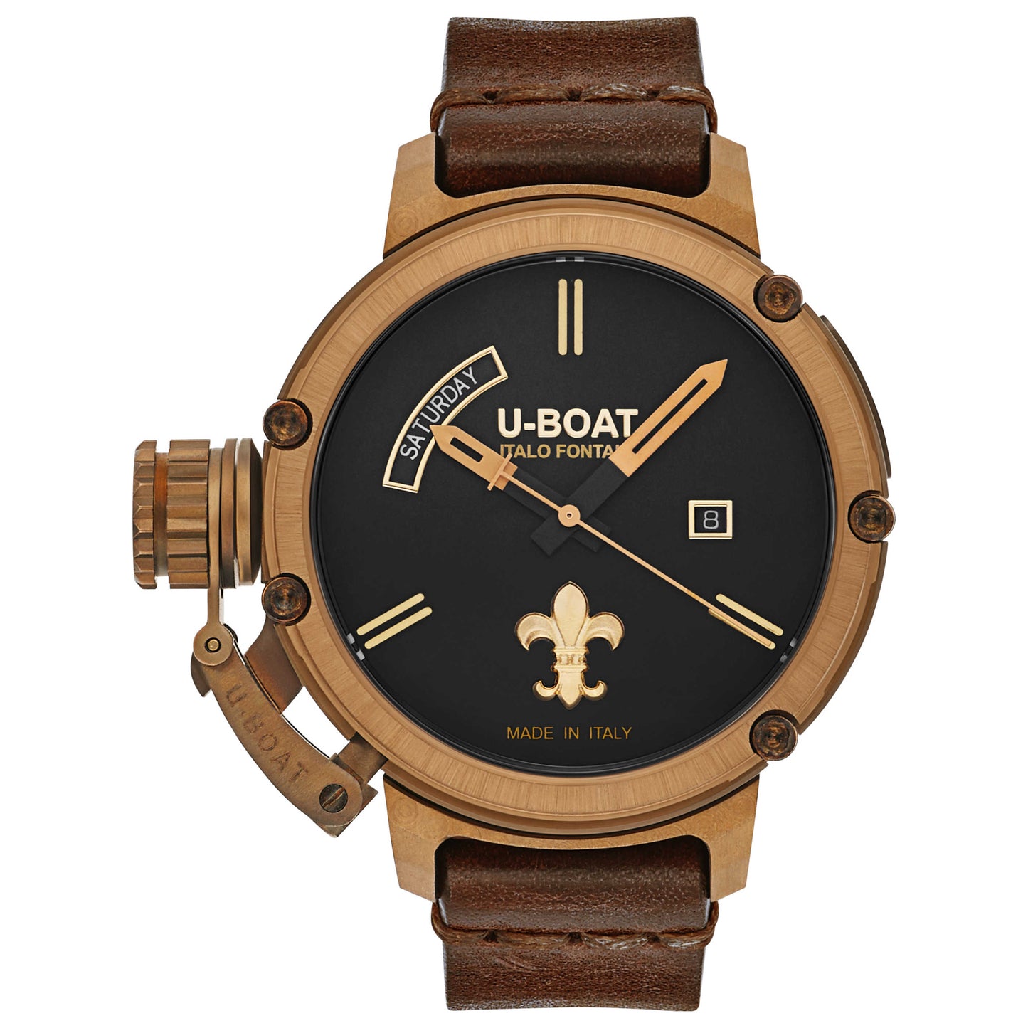 Front view of U-Boat Chimera Men's Automatic Watch 8100