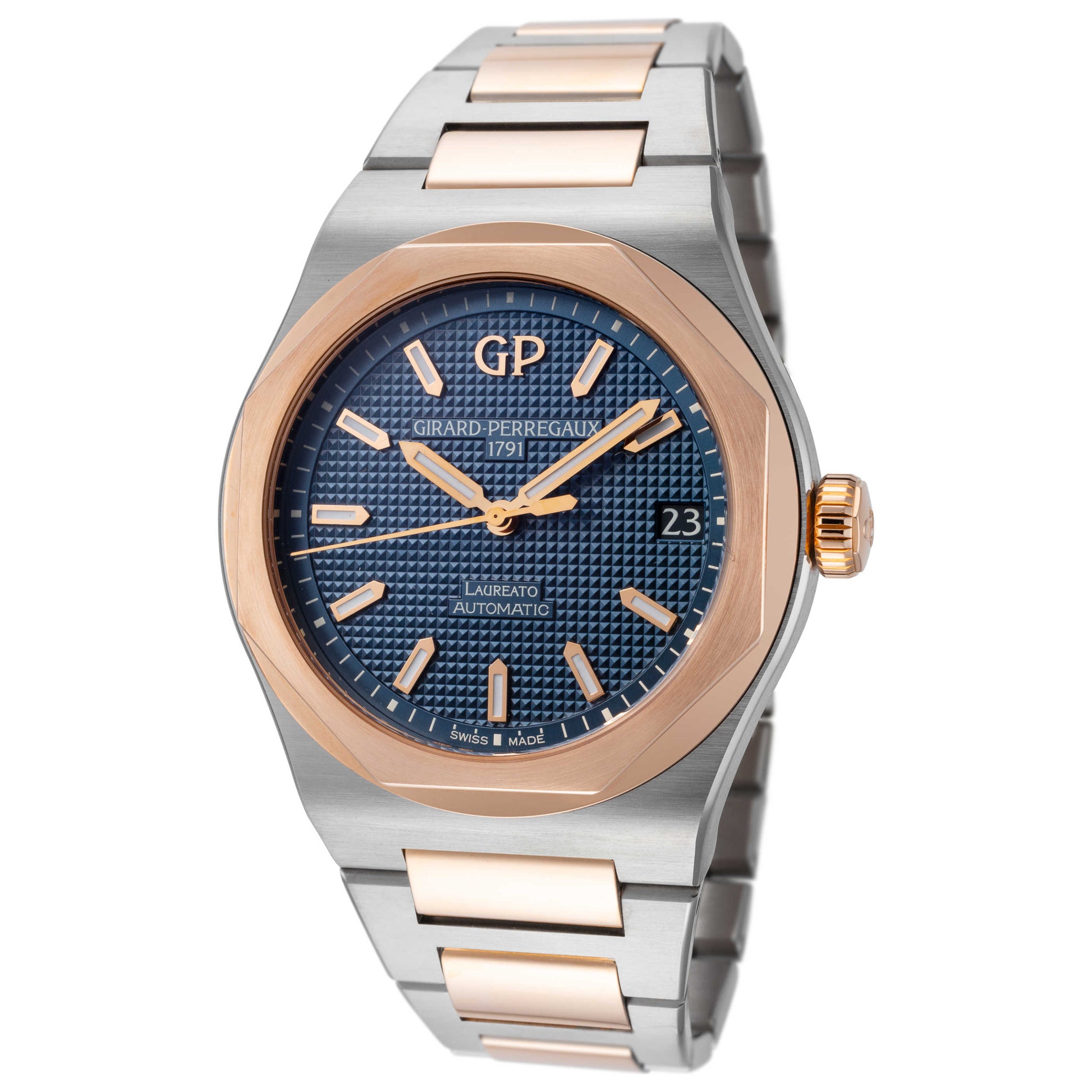 Front view of Girard-Perregaux Laureato Men's Automatic Watch 81010-26-183426A