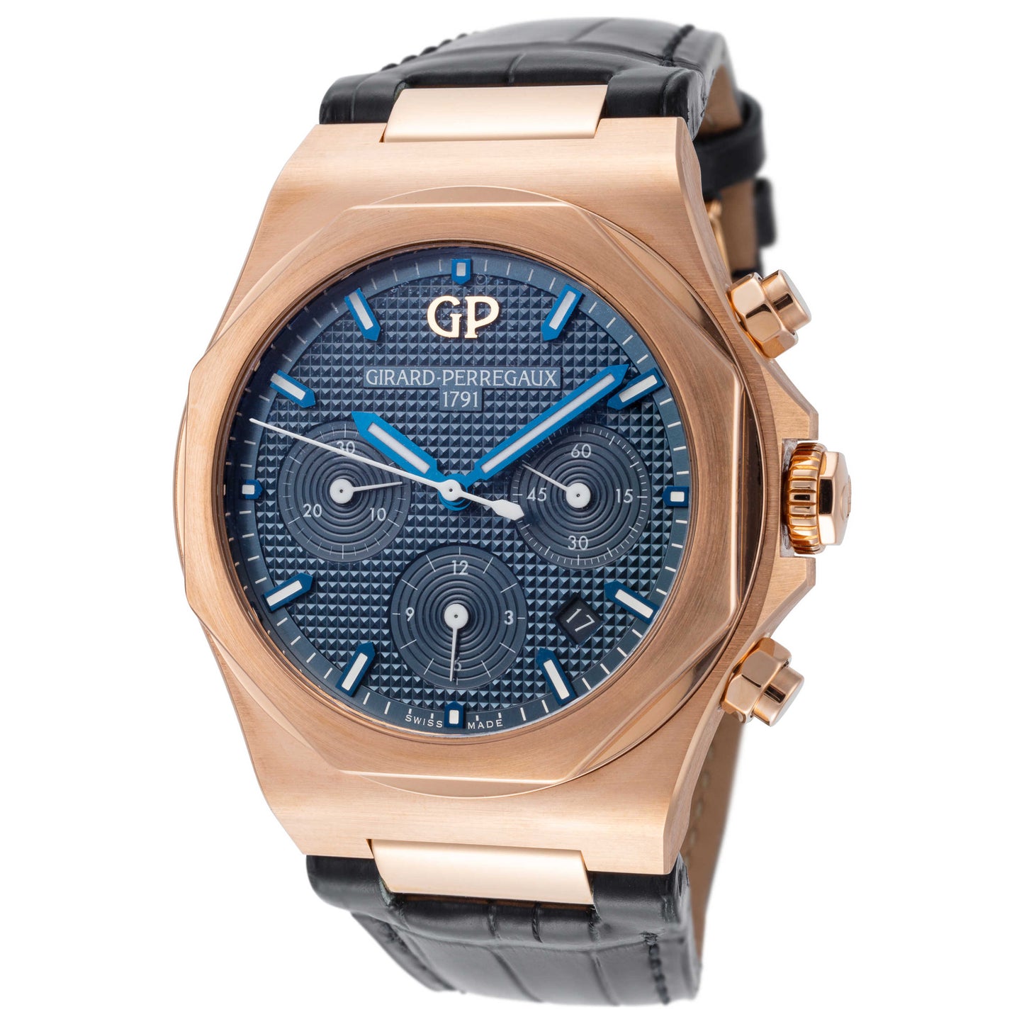 Front view of Girard-Perregaux Laureato Men's Automatic Watch 81020-52-432-BB4A
