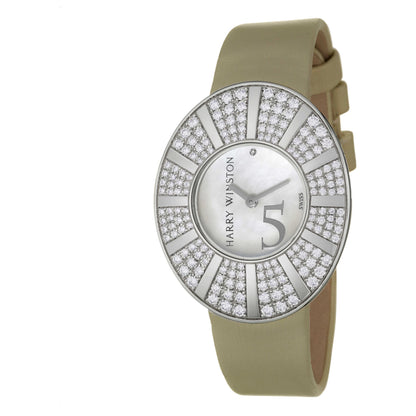 Front view of Harry Winston Talk to Me Women's Swiss Quartz (Battery-Powered) Watch 811-LQWL-M5-D02