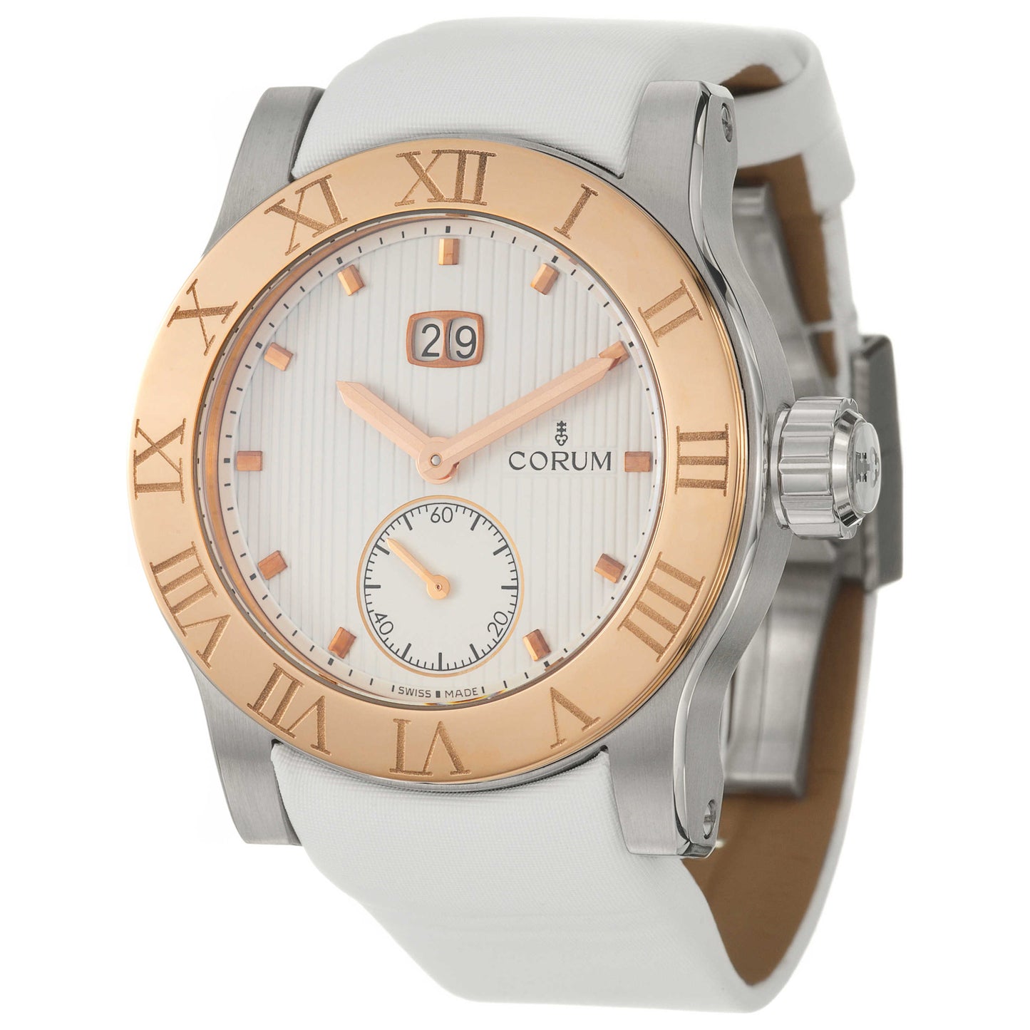 Front view of Corum Romulus Women's Automatic Watch 812-515-24-0F49-EB76
