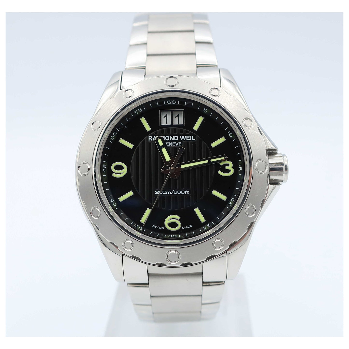 Front view of Raymond Weil RW Sport Men's Swiss Quartz (Battery-Powered) Watch 8150-ST-05207-PO