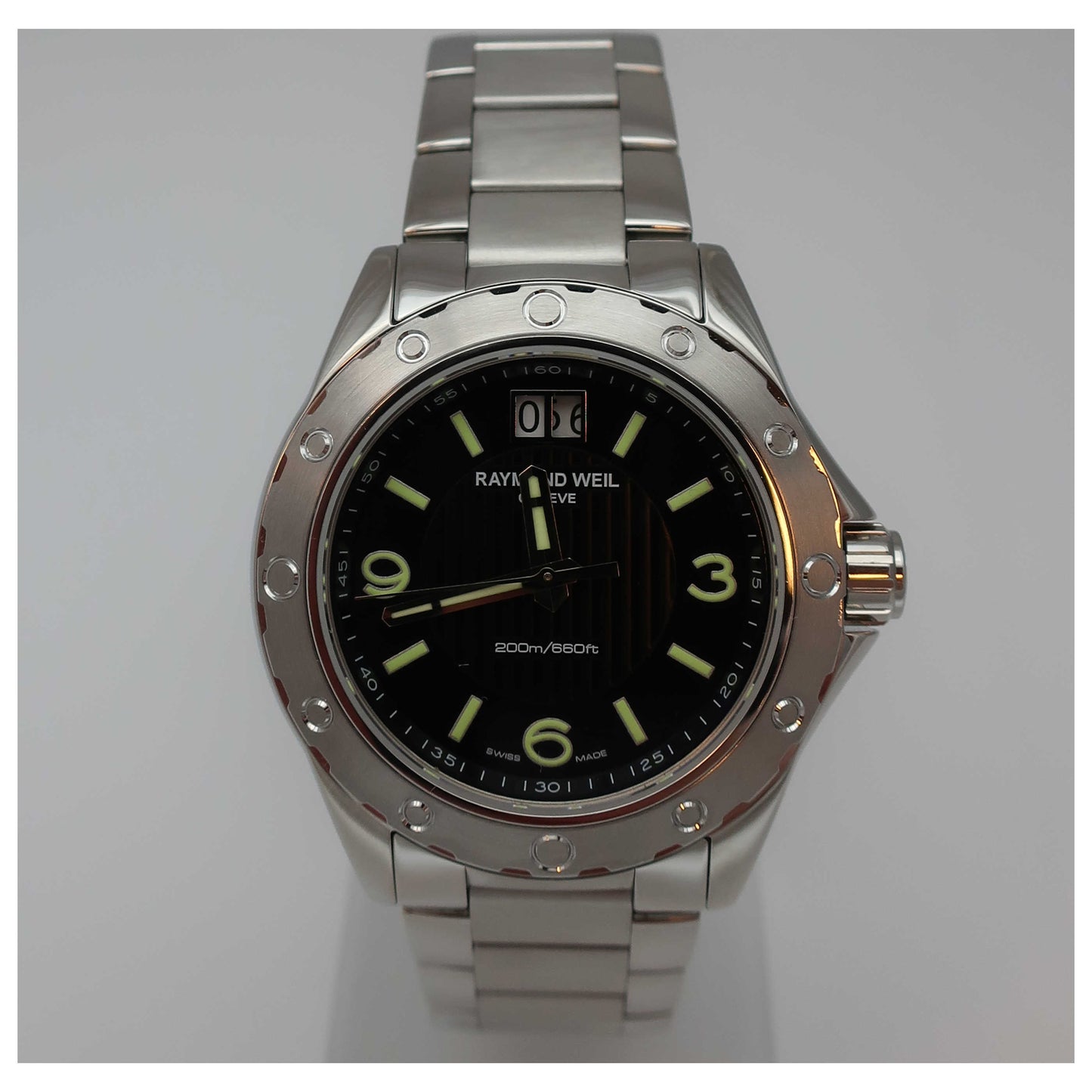 Front view of Raymond Weil RW Sport Men's Swiss Quartz (Battery-Powered) Watch 8150-ST-05207-SD