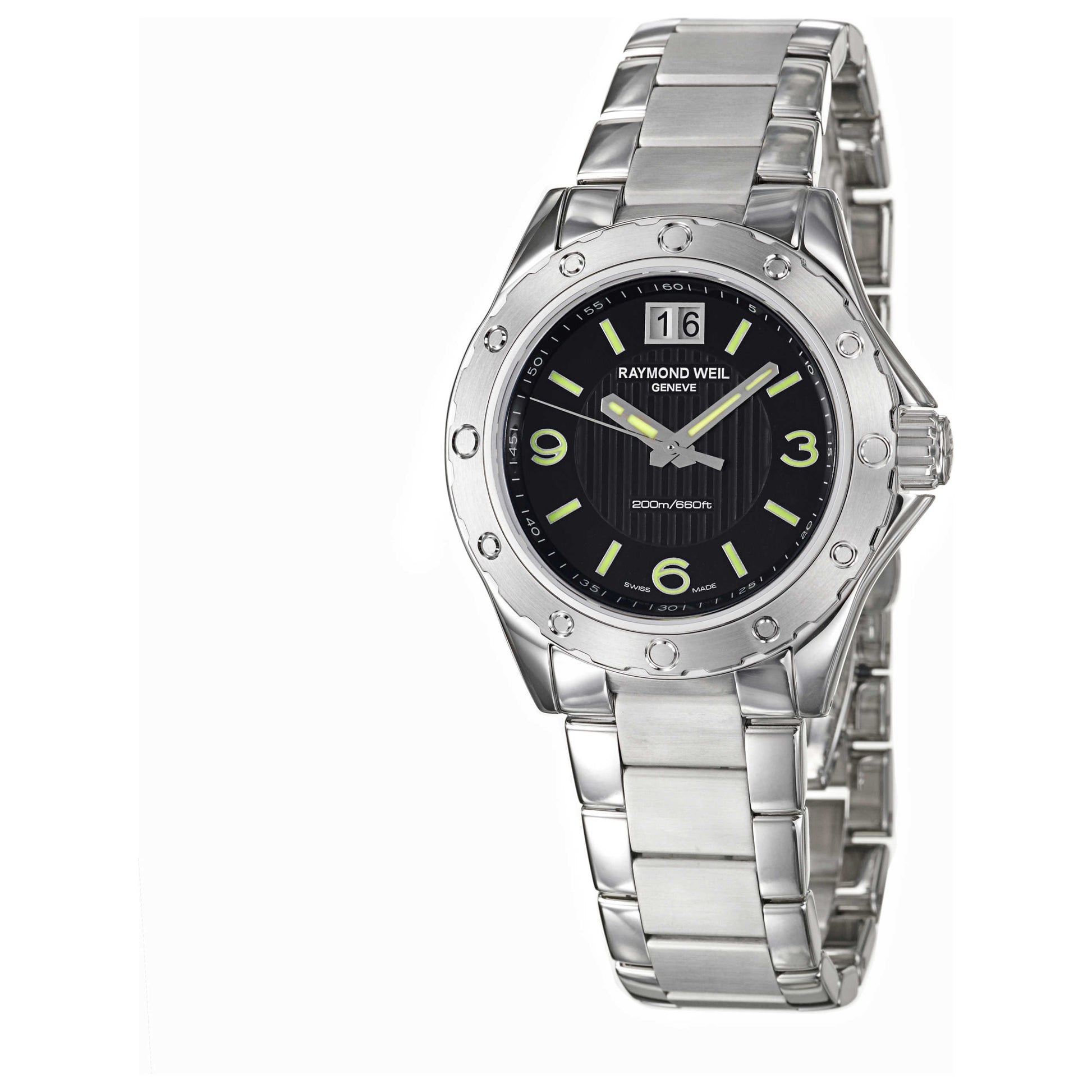Front view of Raymond Weil RW Sport Men's Swiss Quartz (Battery-Powered) Watch 8150-ST-05207