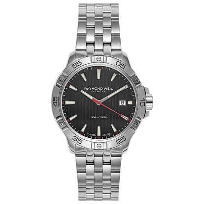 Front view of Raymond Weil Tango Men's Swiss Quartz (Battery-Powered) Watch 8160-ST2-20001