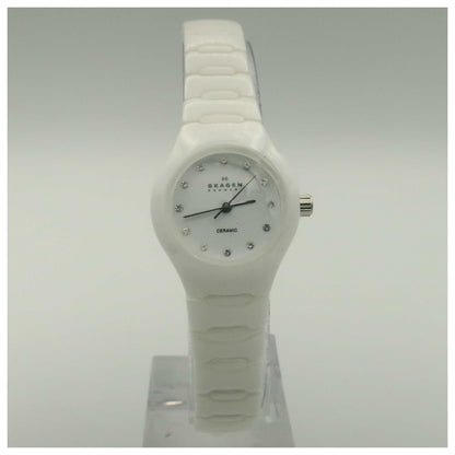 Front view of Skagen Ceramic Women's Japanese Quartz (Battery-Powered) Watch 816XSWXC1-SDV