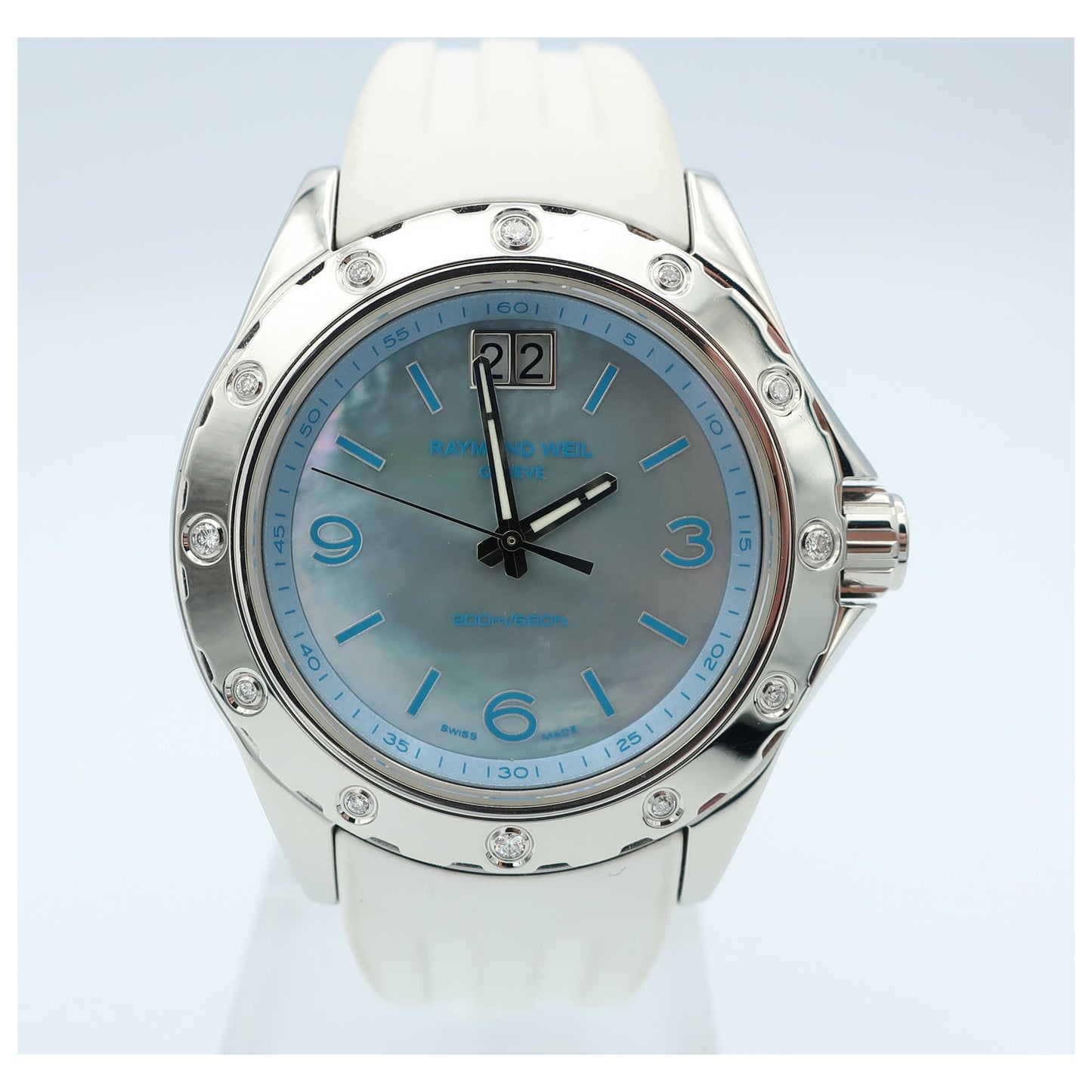 Front view of Raymond Weil RW Spirit Women's Swiss Quartz (Battery-Powered) Watch 8170-SR3-05997-SD3