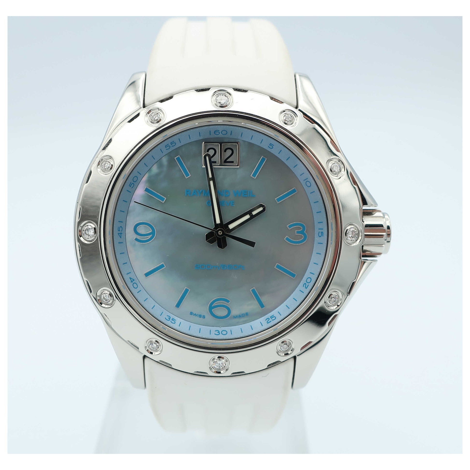 Front view of Raymond Weil RW Spirit Women's Swiss Quartz (Battery-Powered) Watch 8170-SR3-05997-SD3