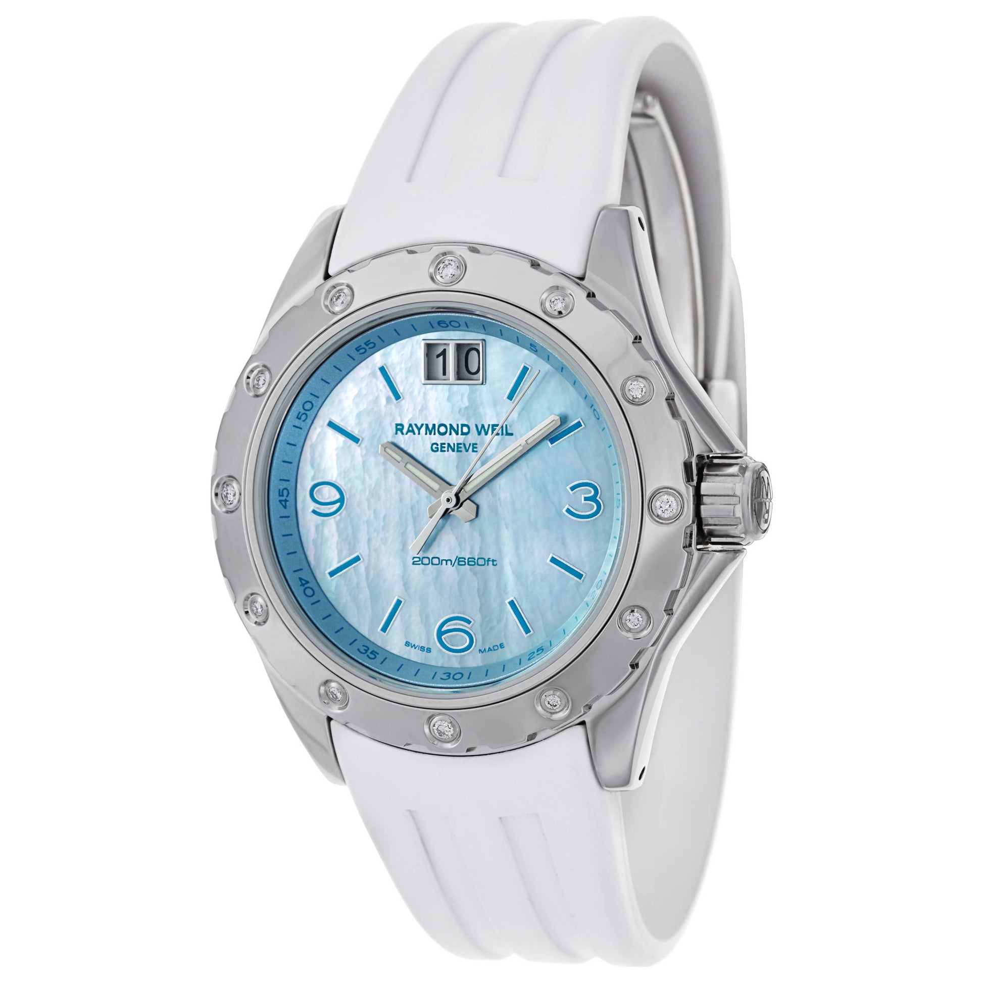 Front view of Raymond Weil RW Spirit Women's Swiss Quartz (Battery-Powered) Watch 8170-SR3-05997