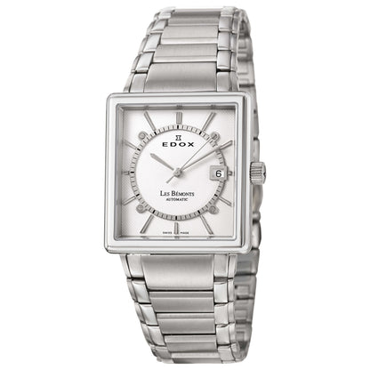 Front view of Edox Les Bemonts Men's Automatic Watch 82005-3-AIN