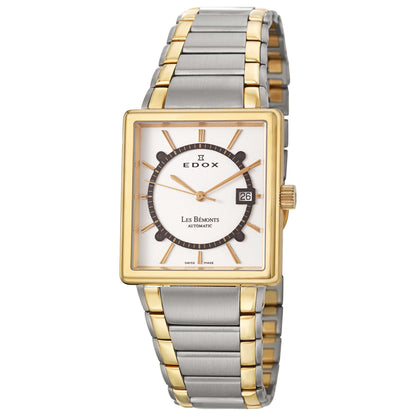 Front view of Edox Les Bemonts Men's Automatic Watch 82005-357J-AID