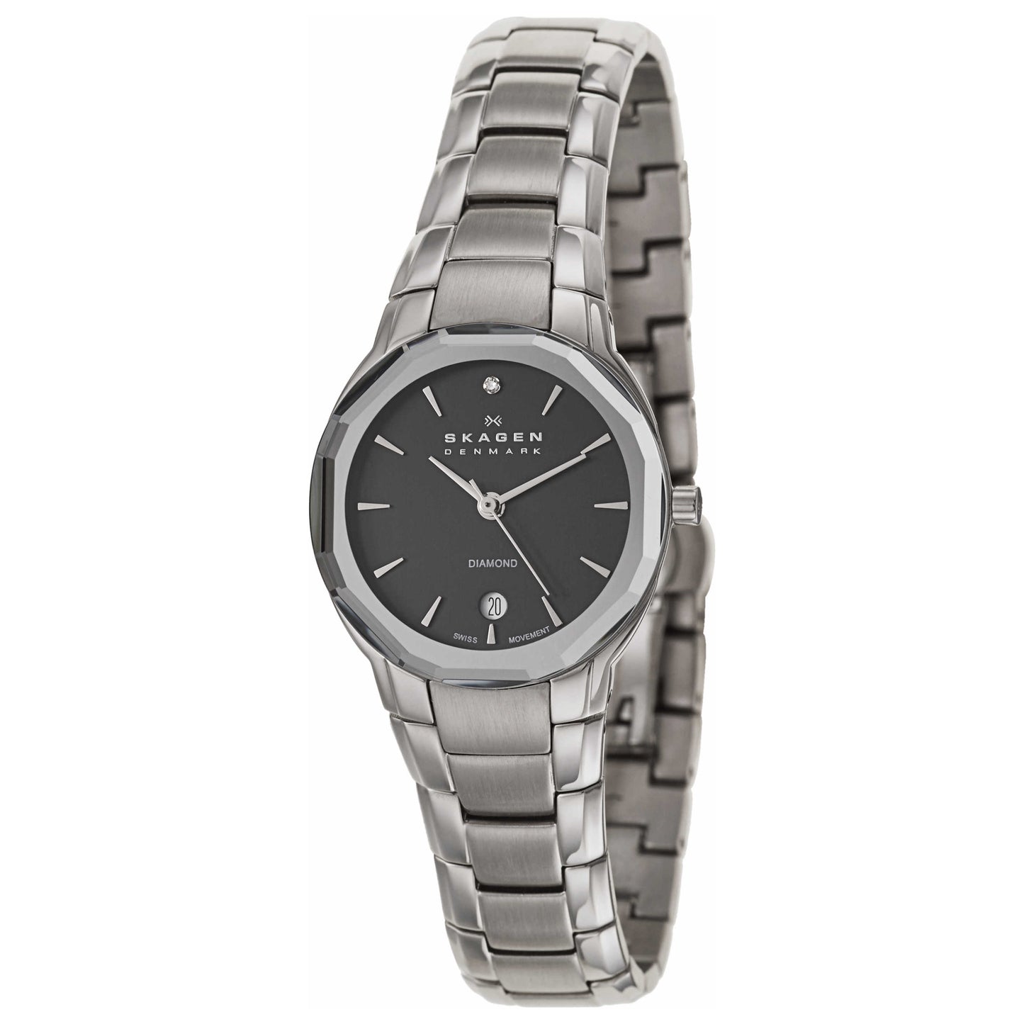 Front view of Skagen Black Label Women's Swiss Quartz (Battery-Powered) Watch 822SSXB