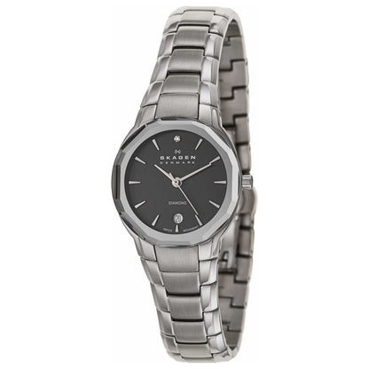 Front view of Skagen Black Label Women's Swiss Quartz (Battery-Powered) Watch 822SSXB