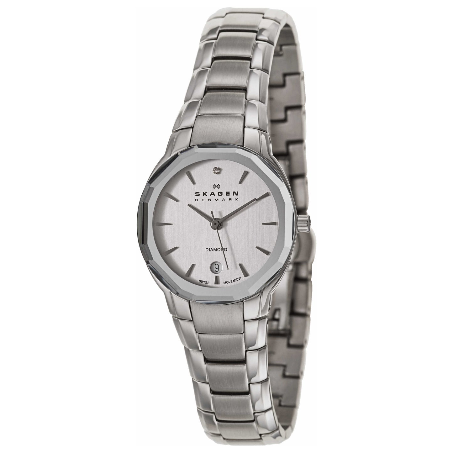 Front view of Skagen Black Label Women's Swiss Quartz (Battery-Powered) Watch 822SSXS