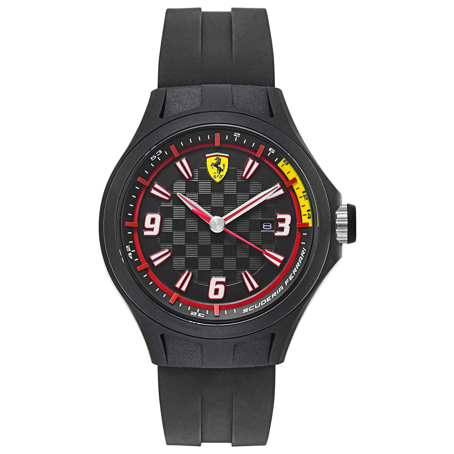 Front view of Ferrari Pit Crew Men's Japanese Quartz (Battery-Powered) Watch 830005