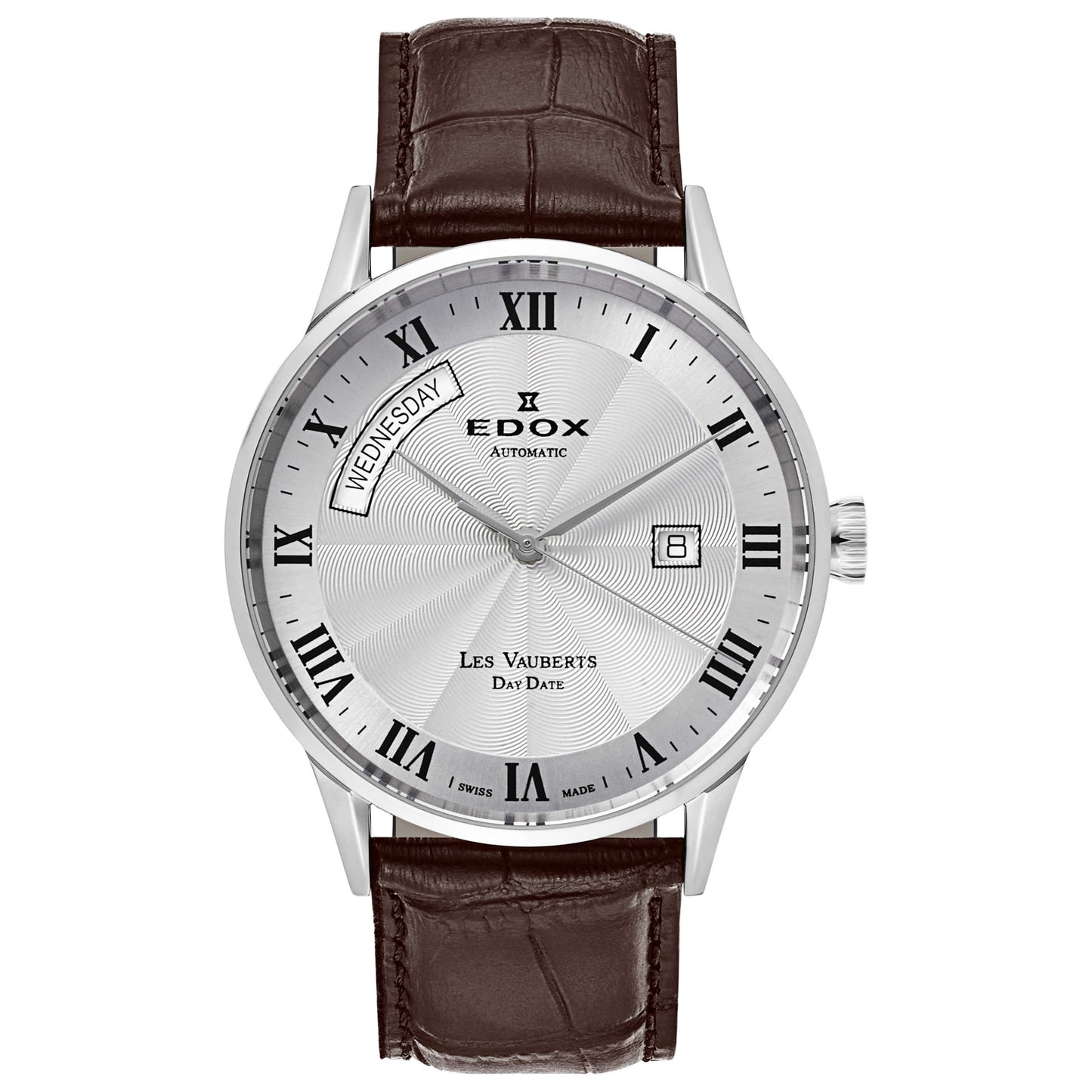 Front view of Edox Men's Automatic Watch 83007-3-AR