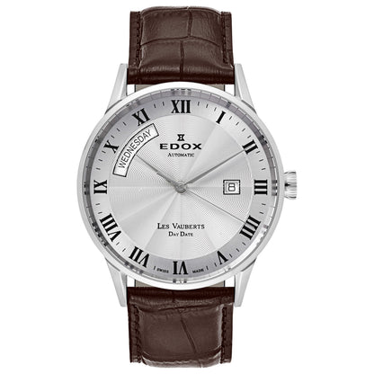 Front view of Edox Men's Automatic Watch 83007-3-AR