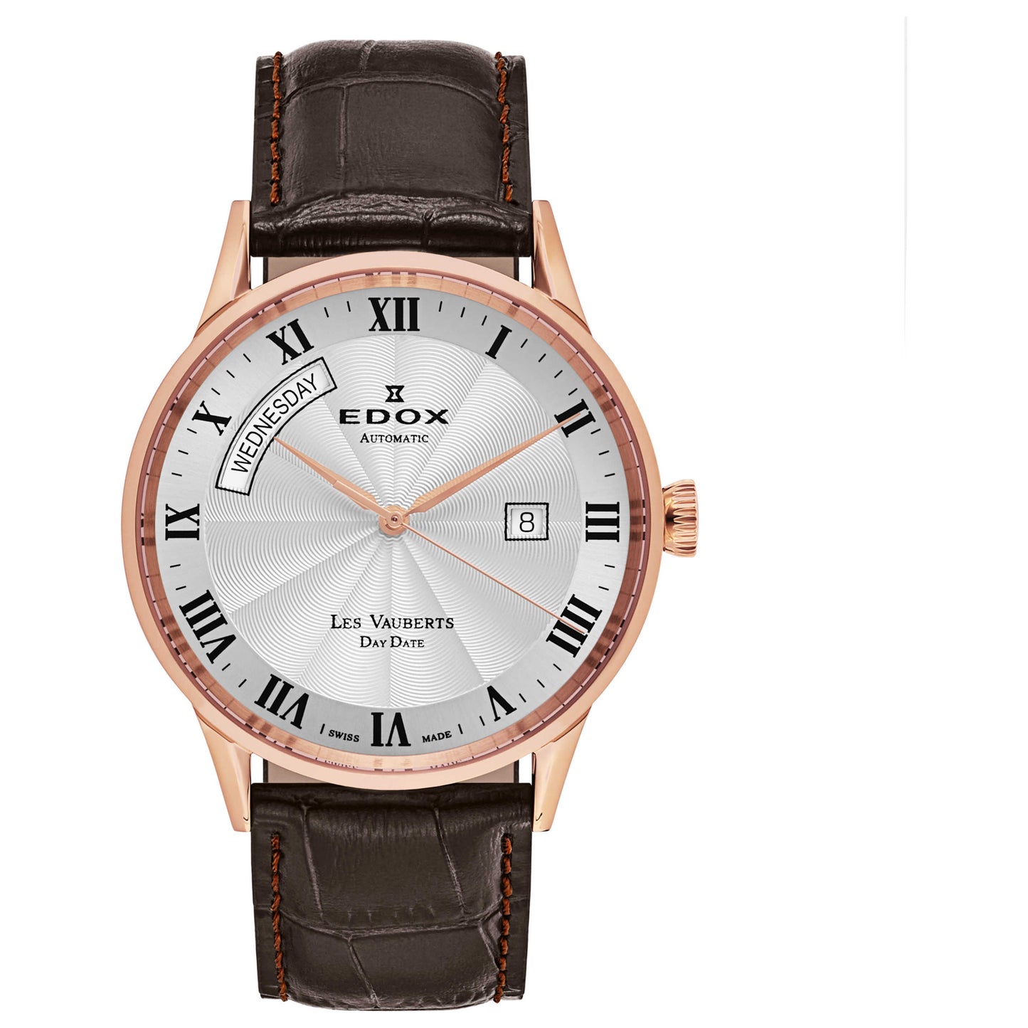 Front view of Edox Men's Automatic Watch 83007-37R-AR