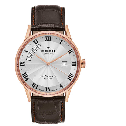 Front view of Edox Men's Automatic Watch 83007-37R-AR
