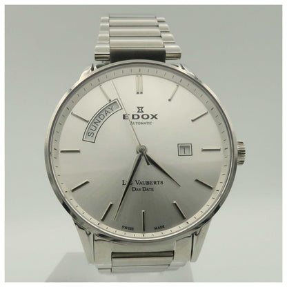 Front view of Edox Les Vauberts Men's Automatic Watch 83011-3B-AIN-SDV