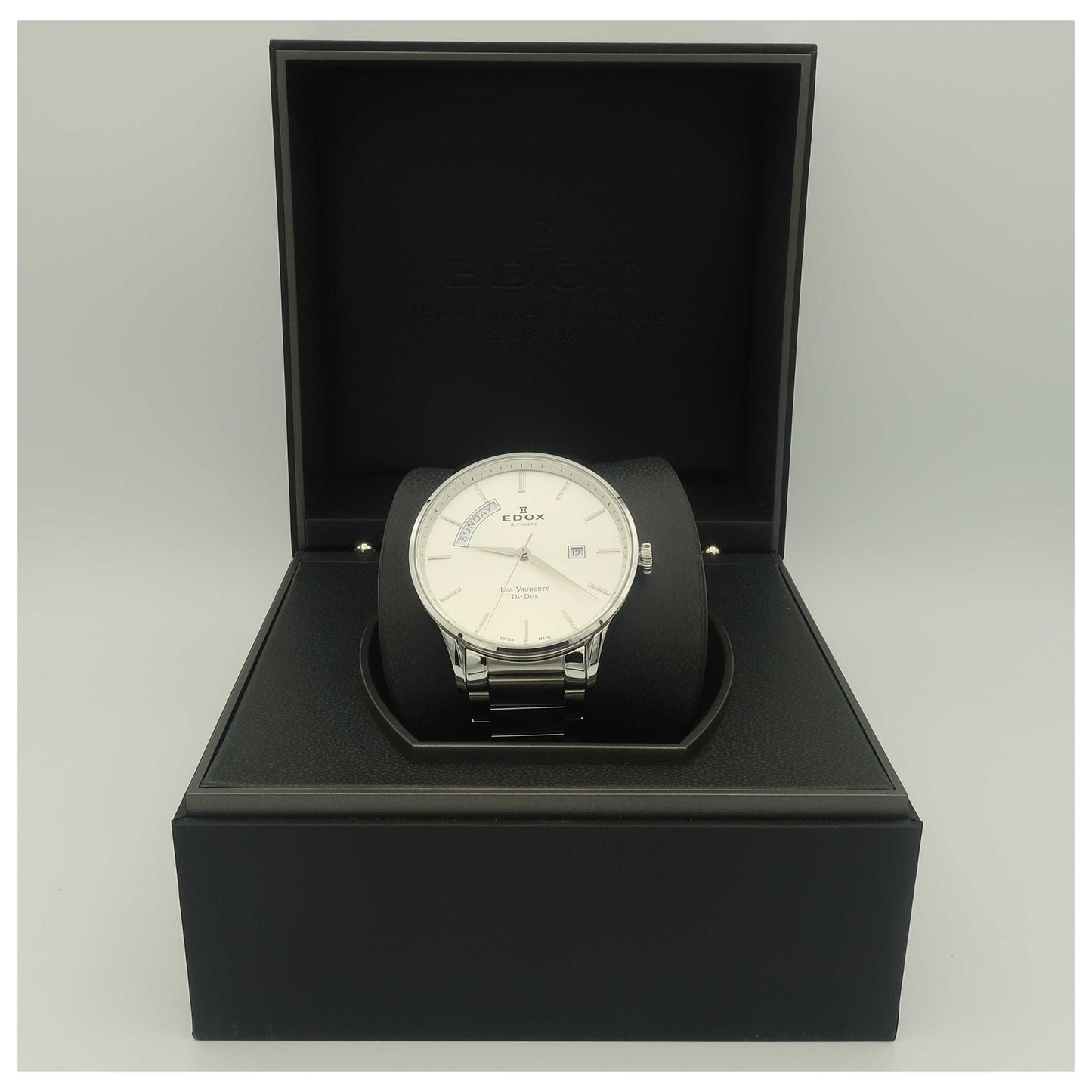 Edox Les Vauberts Men's Automatic Watch 83011-3B-AIN-SDV - Image #6