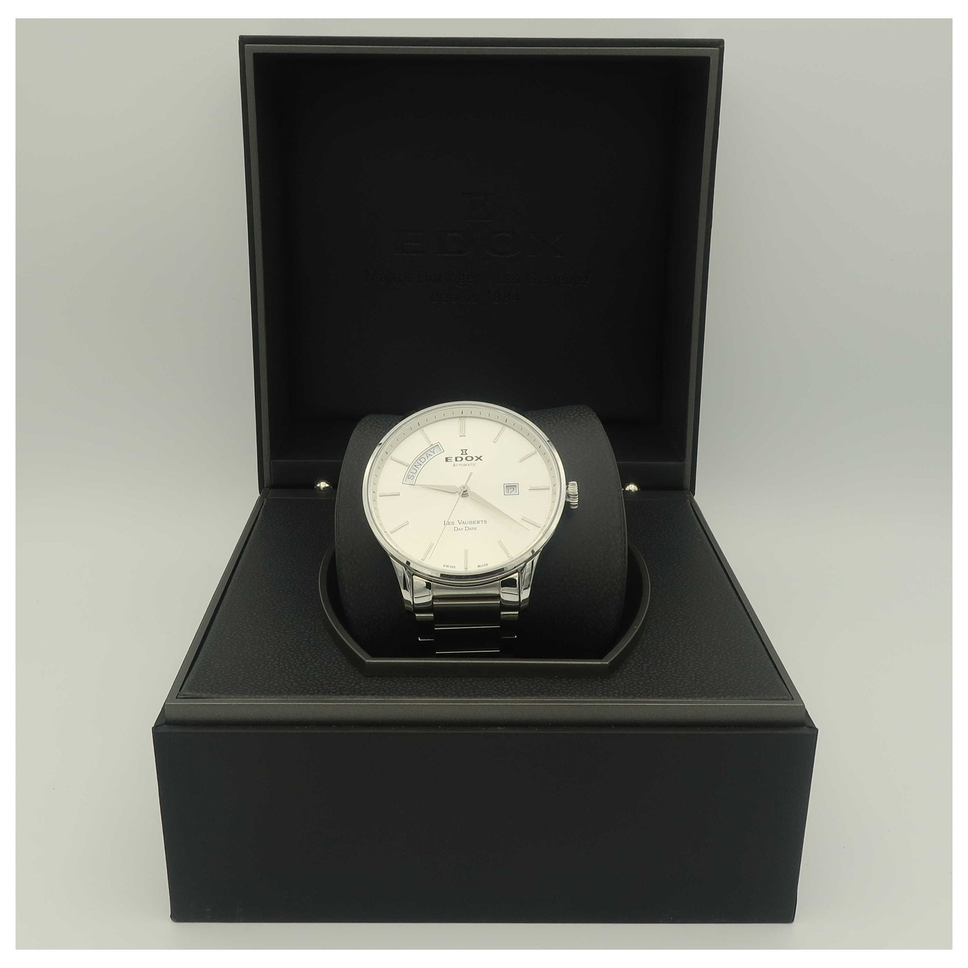Edox Les Vauberts Men's Automatic Watch 83011-3B-AIN-SDV - Image #6