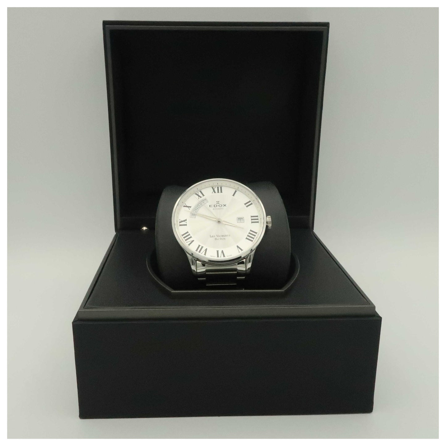 Edox Les Vauberts Men's Automatic Watch 83011-3B-AR-SDV - Image #6