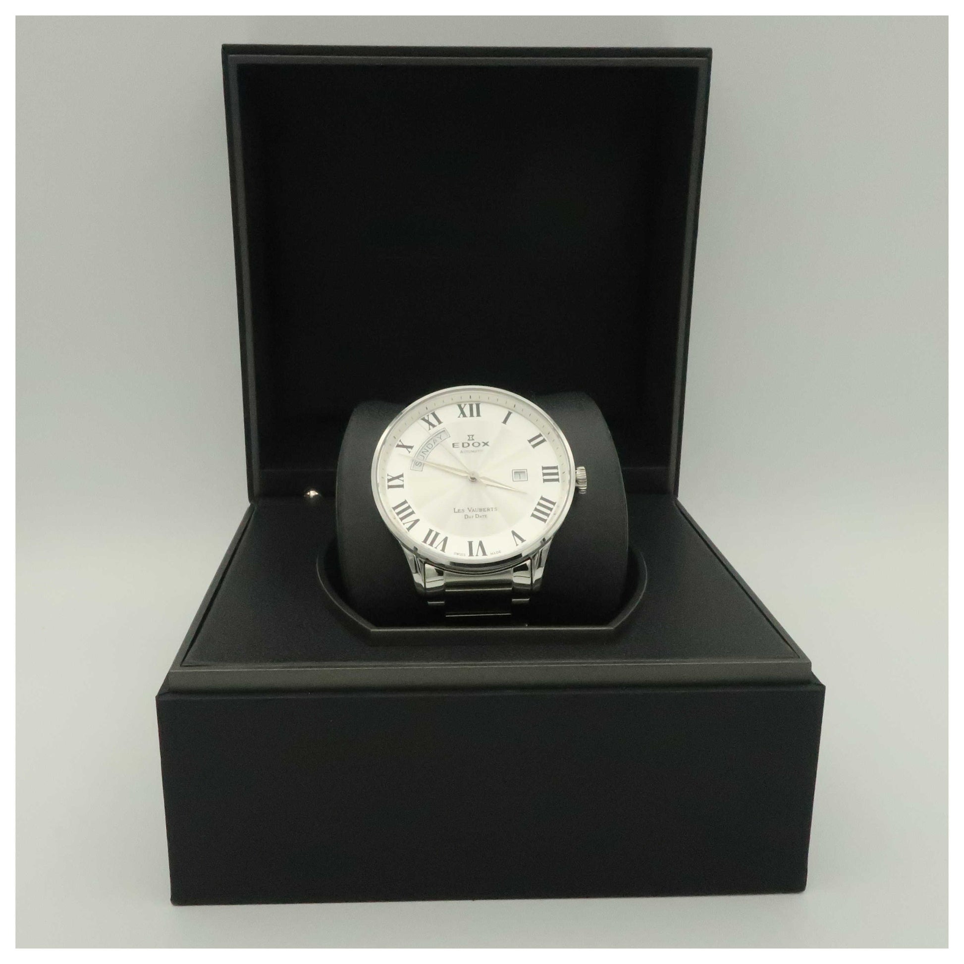 Edox Les Vauberts Men's Automatic Watch 83011-3B-AR-SDV - Image #6