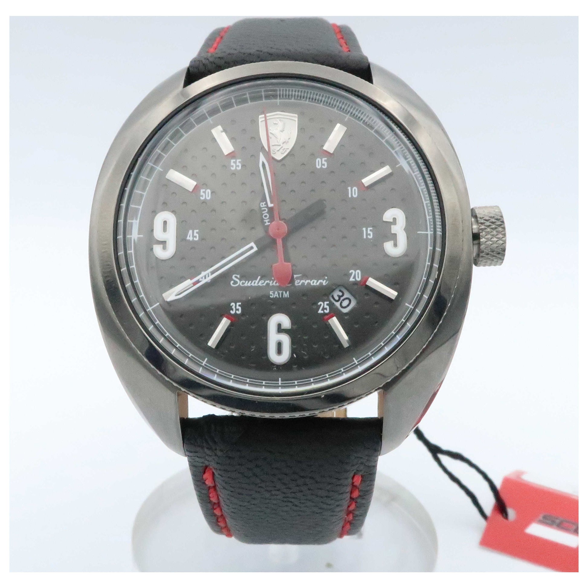Front view of Ferrari Formula Sportiva Men's Japanese Quartz (Battery-Powered) Watch 830207-SD