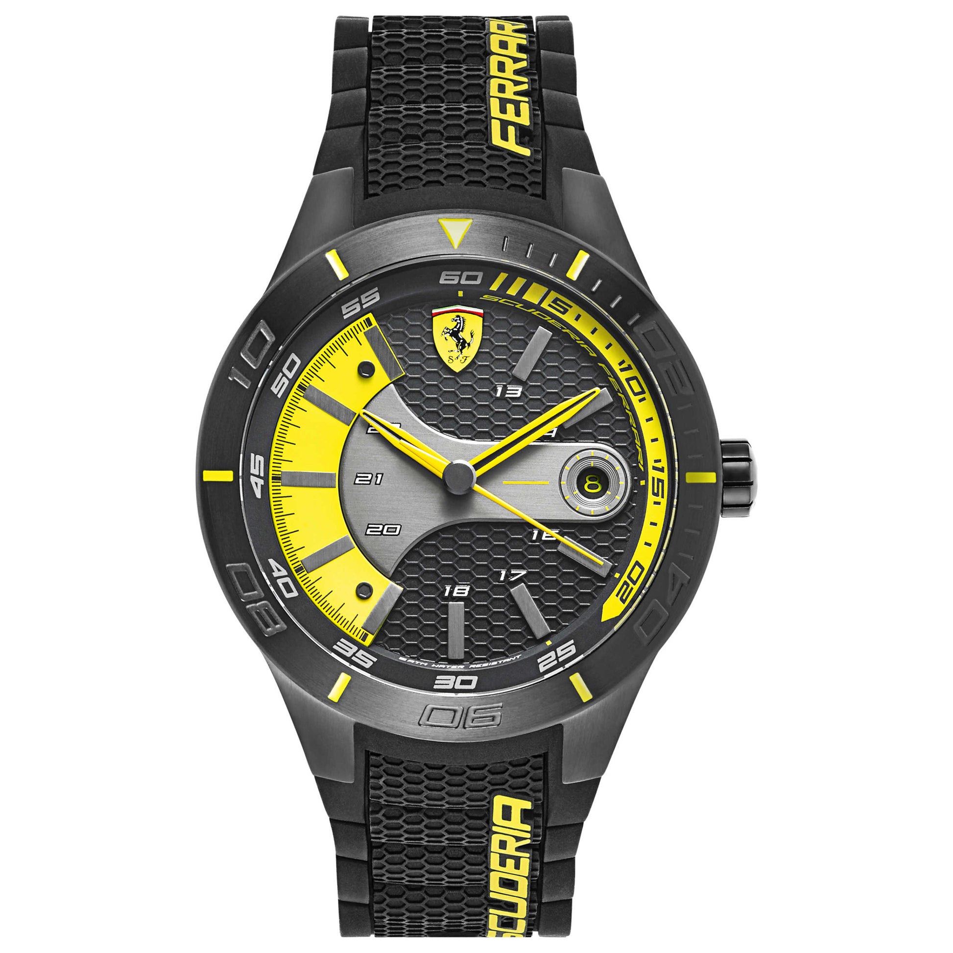 Front view of Ferrari Red Rev Men's Japanese Quartz (Battery-Powered) Watch 830266