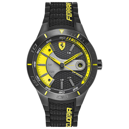 Front view of Ferrari Red Rev Men's Japanese Quartz (Battery-Powered) Watch 830266