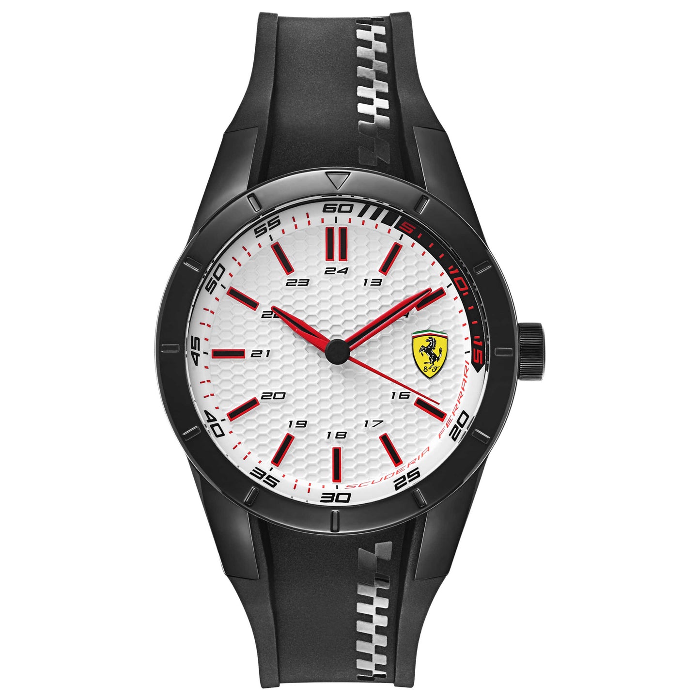 Front view of Ferrari Red Rev Men's Japanese Quartz (Battery-Powered) Watch 830300