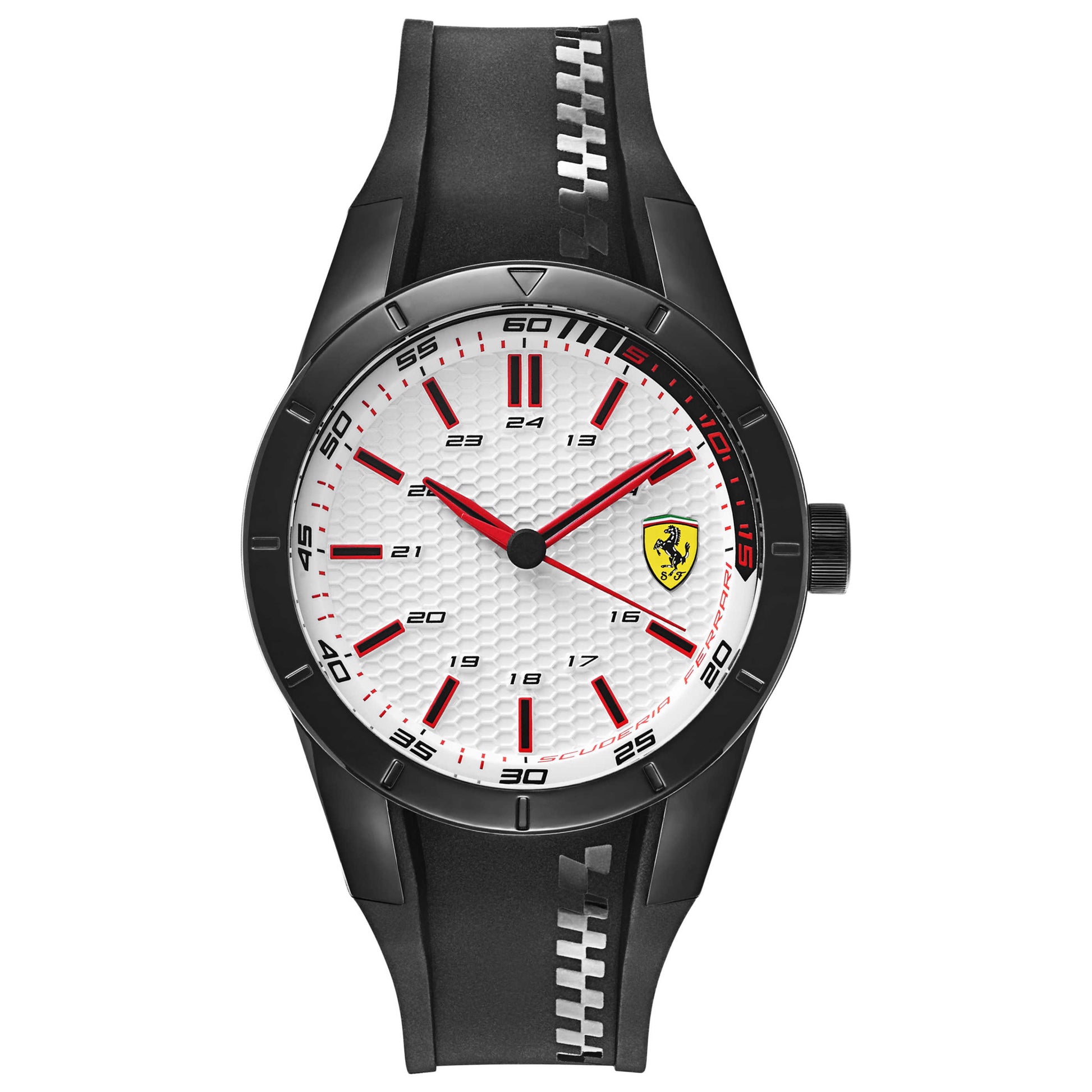 Front view of Ferrari Red Rev Men's Japanese Quartz (Battery-Powered) Watch 830300