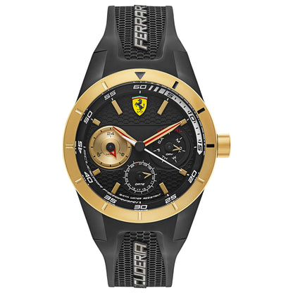 Front view of Ferrari Red Rev T Men's Japanese Quartz (Battery-Powered) Watch 830380