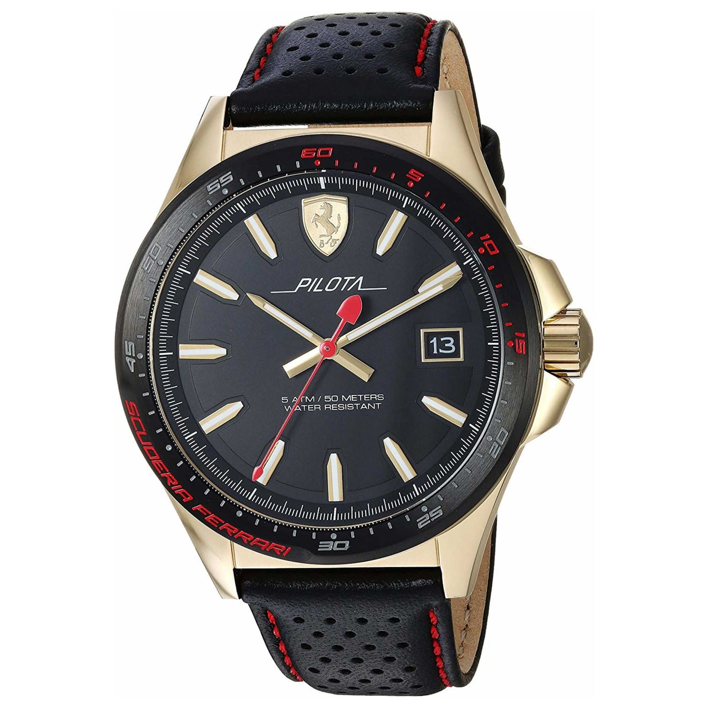 Front view of Ferrari Analog Men's Quartz Watch 830490