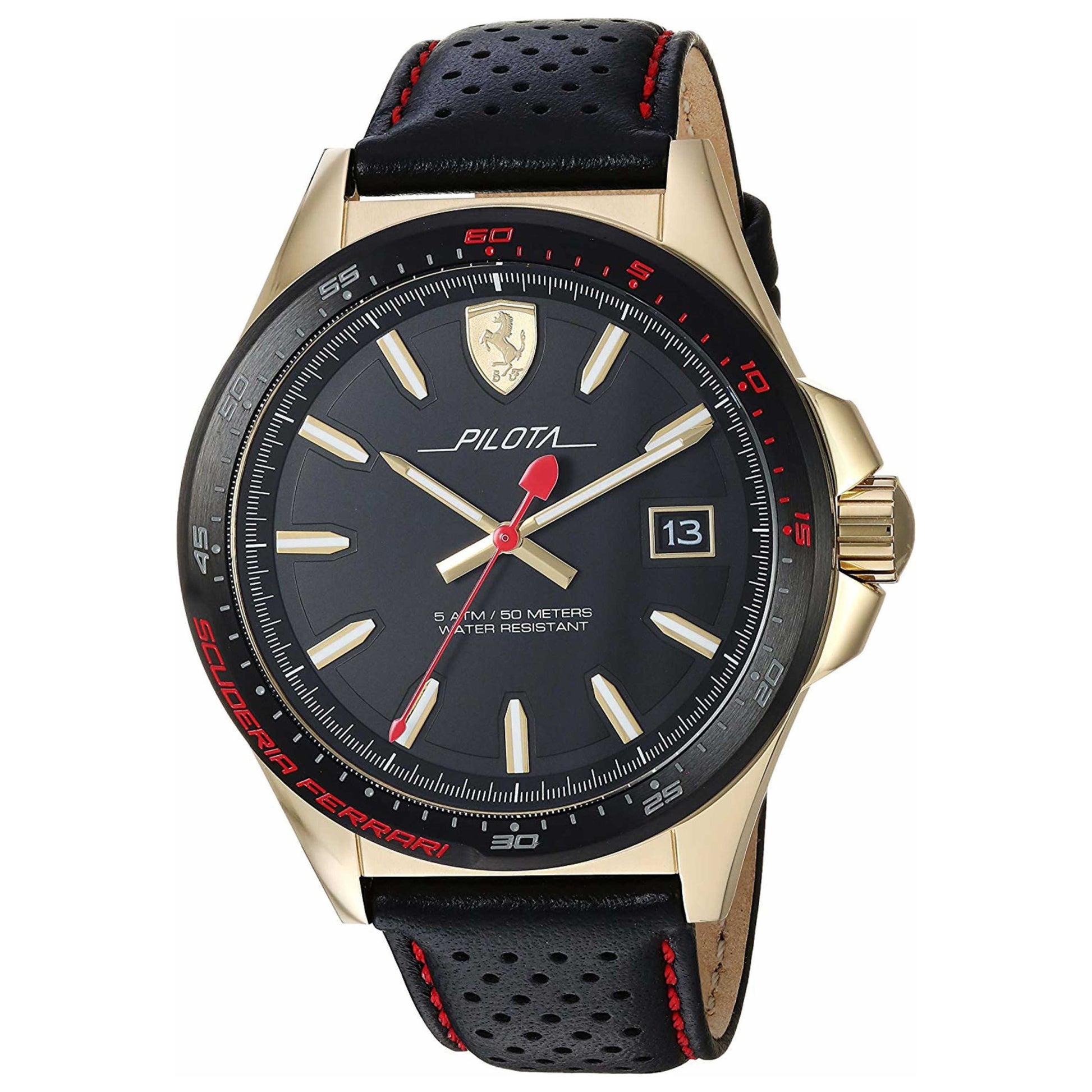 Front view of Ferrari Analog Men's Quartz Watch 830490