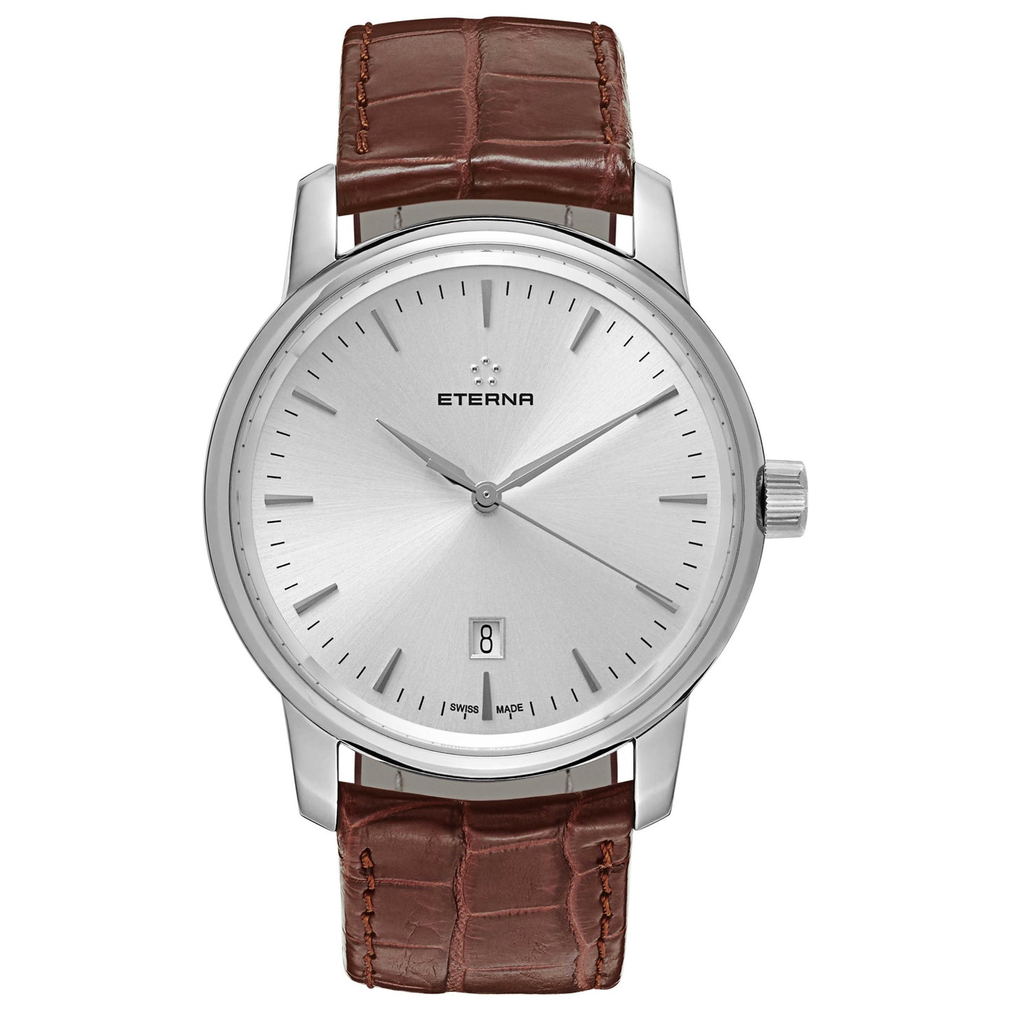 Front view of Eterna Soleure Men's Automatic Watch 8310-41-11-1176