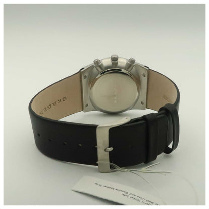 Skagen Leather Men's Solar Powered Quartz Watch 833XLSLN-PO - Image #2