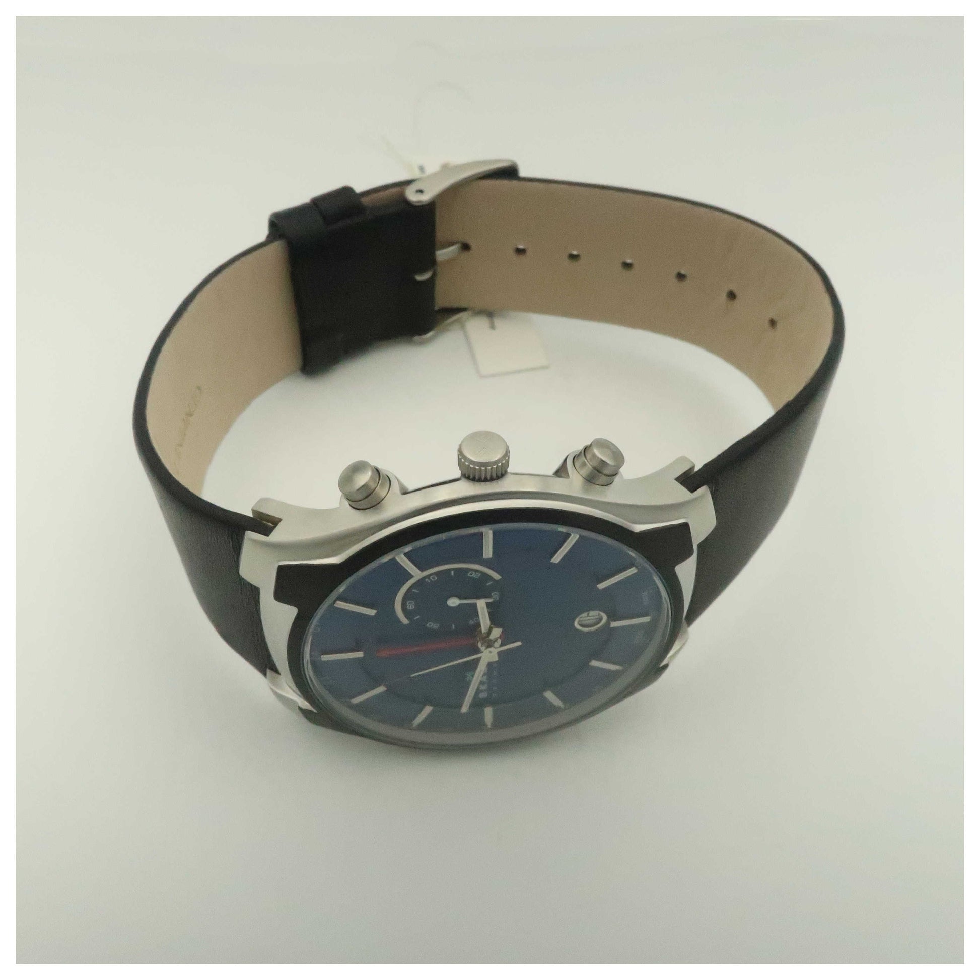 Skagen Leather Men's Solar Powered Quartz Watch 833XLSLN-PO - Image #8